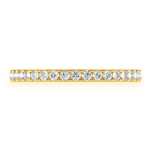 Slim Single Row Band Ring - Yellow Gold / 6.5