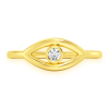 Bubbly Diamond Ring – Yellow Gold / 8 – product view