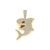 Evil Eye Diamond Pendant – Yellow Gold – product view
