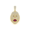 Raygun Diamond Pendant – Yellow Gold – product view