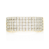 Round Bezel Triangle Accent Ring – Yellow Gold / 6.5 – product view