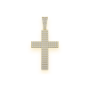 Peace Sign Microphone Diamond Pendant – Yellow Gold – product view