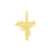 Airplane Diamond Pendant – Yellow Gold – product view