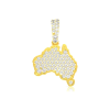Ornate Cluster Medallion Pendant – Yellow Gold – product view