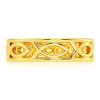 Rectangular Link Diamond Ring – Yellow Gold / 6.5 – product view