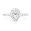 Classic Twist Band Solitaire Diamond Ring – White Gold / 6.5 – product view