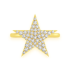 Rectangle Top Diamond Signet Ring – Yellow Gold / 10 – product view