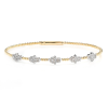 Infinity Bead Link Diamond Bracelet – Yellow Gold / 8″ – product view