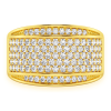 Super Baguette & Round Diamond Band Ring – Yellow Gold / 10 – product view