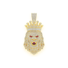 Praying Angel Diamond Pendant – Yellow Gold – product view