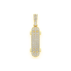 Walking Lion Diamond Pendant – Yellow Gold – product view