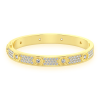 Elongated Bezel Rolo Diamond Bracelet – 0.50ctw / Two-Tone Gold / 7″ – product view
