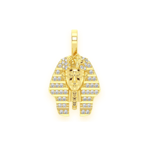 Pharaoh Diamond Pendant - Yellow Gold