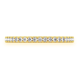 Bold Single Row Band Ring - Yellow Gold / 6.5
