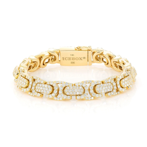 Byzantine Diamond Bracelet - Yellow Gold / 8"