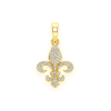 Praying Angel Diamond Pendant – Yellow Gold – product view