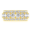 Wide Single Row Band Ring – White Gold / 6.5 – product view