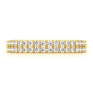 Two Row Band Ring - Yellow Gold / 6.5