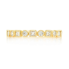Offset Round Bezel Ring – White Gold / 6.5 – product view