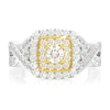 Alternating Multi-Shape Bezel Ring – Yellow Gold / 8 – product view