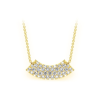 Nail Diamond Cross Pendant – Yellow Gold – product view