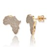 JDTK-62390W-E-6- Oval Shaped 1.2 ct tw Diamond Earrings in 14K Gold – product view