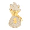 10KY 0.35CTW DIAMOND BARBER POLE PENDANT – product view