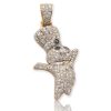 10KY 2.85CTW DIAMOND CROWN PENDANT – product view