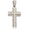 14KY+W 3.75CTW DIAMOND CROSS WITH JESUS – product view