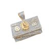14KY 2.00CTW DIAMOND 1/2 OZ AMERICAN EAGLE PENDANT – product view