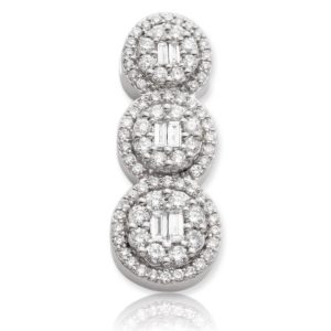 14KW 0.55CTW ROUND DIAMOND CIRCLE CLUSTER