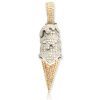 10KY 0.35CTW DIAMOND Ancient Egyptian Birds Symbol (HORUS) Pendant – product view