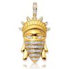 10KY 1.05CTW DIAMOND HEART PENDANT W/ RED ENAMEL W – product view