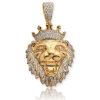 10KY 1.40CTW BLACK AND WHITE DIAMOND FIST PENDANT – product view