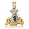 10KY 1.50CTW DIAMOND RABBIT WITH BOWTIE PENDANT – product view