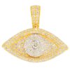 10KY 4.00 CTW DIAMOND ANCHOR JESUS PENDANT – product view