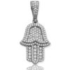 10KY 16.65CTW DIAMOND SMILING SHARK PENDANT – product view
