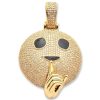 10KY 0.40CTW DIAMOND CUPCAKE PENDANT WITH COLORED – product view