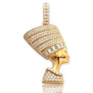 14KY 2.50CTW BAGUETTE DIAMOND NEFERTITI SIDEWAYS