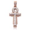14KY+W 2.00CTW DIAMOND BOW AND ARROW PENDANT – product view