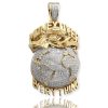 1.4 CTTW DIAMOND MEMORY PENDANT – SINGLE ROW SOLID BACK – product view