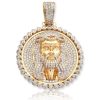 14KW 1.45CTW DIAMOND HAMZA PENDANT – product view