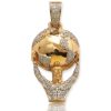 14KY 1.50CTW DIAMOND MEDUSA MEDALLION – product view