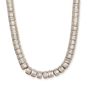 10KY 22.50CTW BAGUETTE DIAMOND RECTANGULAR CLUSTER