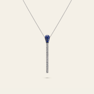 Match Sapphire Diamond Necklace – product view