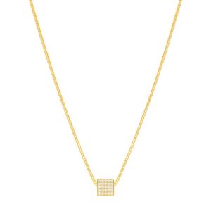 Mini Block Necklace (7mm)