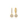Solitaire Diamond Stud Earrings (GIA, 0.50 Carat Total, Round) – product view