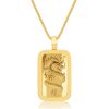 Standard 1oz. Suisse Gold Bar (Lunar Monkey, Solid Gold Bezel) – product view