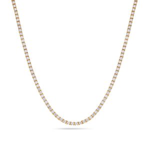 Vincent Diamond Tennis Necklace (5-Point)