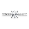 Radiant Double Halo Diamond Engagement Ring – White Gold / 6.5 – product view